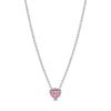 PANDORA PINK ELEVATED HEART NECKLACE SILVER 16" PRESTON
