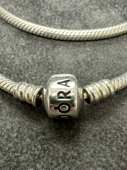 Pandora Moments Snake Chain Pattern Sterling Silver Necklace
