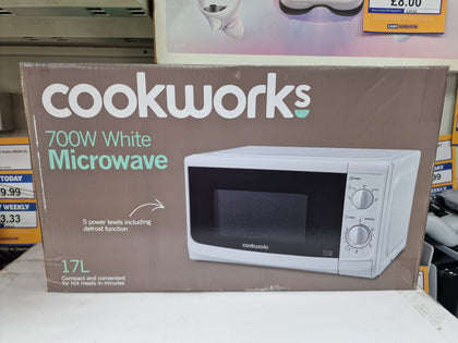 Cookworks 700w Standard Microwave Mm7 - White