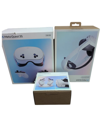 Meta Quest 3S 256GB with Compact Charging Dock, PLUS EXTRA STARP UPGRADED