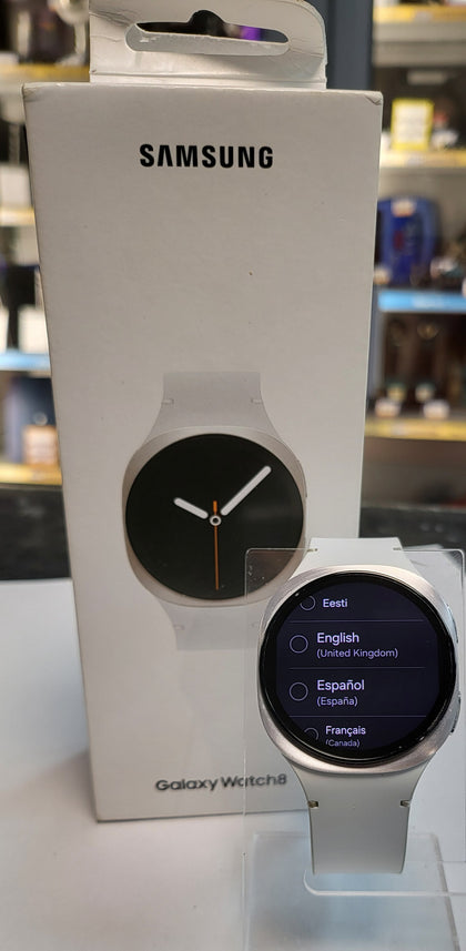 Samsung Galaxy Watch8 40mm 4G (SM-L325F) - Silver - S/M White Strap - Boxed