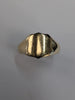9ct yellow gold signet ring size V
