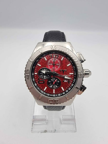 Techomarine Cruise Mens Watch - Chronometer - Quartz Battery - W/ Date - Leather Strap - Unboxed