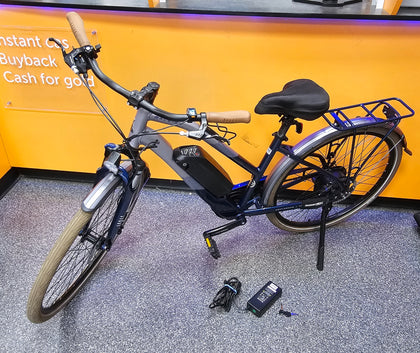 Raleigh Array Open Frame Women's 2023 Electric Hybrid Bike Medium Frame - Silver **Collection Only**