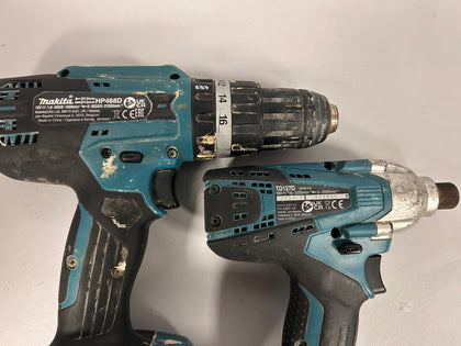 Makita HP488D Drill & TD127D Impact Drill Set
