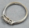 18ct White Gold Diamond Ring Size "O"