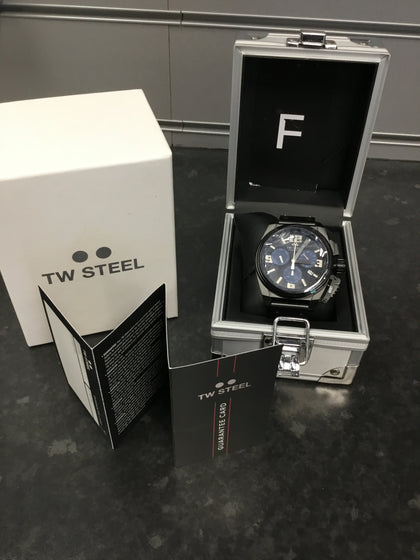 TW Steel Swiss Canteen Chronograph Watch Black TW1117 - NEW