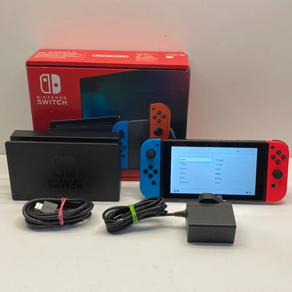 Nintendo Switch Console with Neon Red/ Neon Blue Joy Cons 32GB Boxed