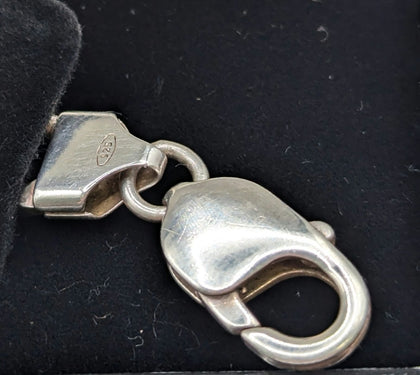 925 Hallmarked, Silver, Thick Curbed Bracelet, 8