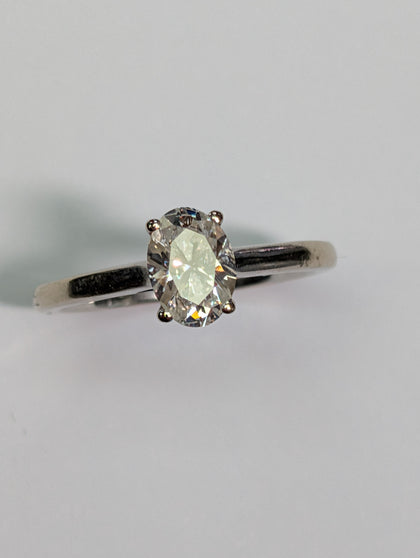 18ct White Gold Lab Grown Diamond Ring
