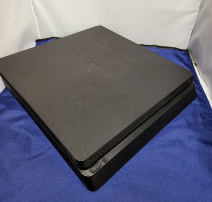 Playstation 4 Slim Console, 500GB Black with Red Controller