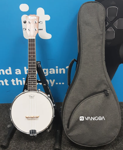 Kmise ukulele banjo with soft case