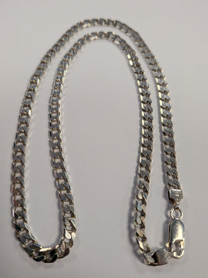 Silver Curb Chain  20