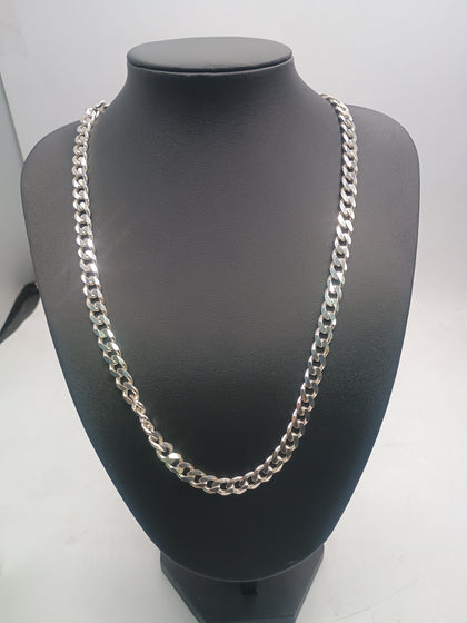 SILVER 925 CURB NECKLACE 24