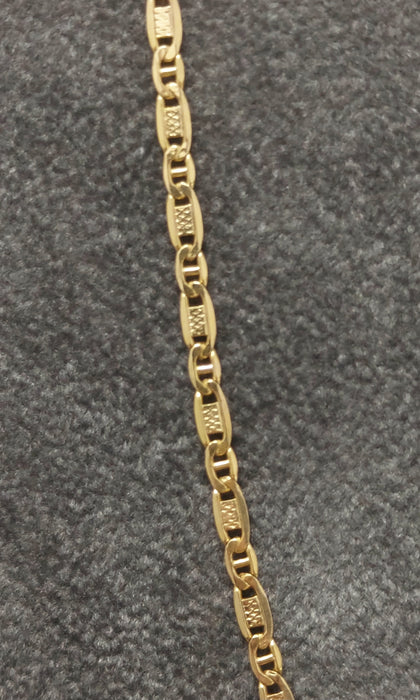 14ct Yellow Gold Valentino Link Chain - 18