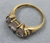 9ct Yellow Gold Ring with CZ Stones Size N