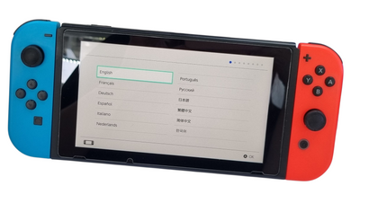 NINTENDO SWITCH CONSOLE RED AND BLUE