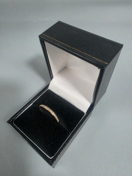 9CT Gold Ring With Stones 1.4G size O