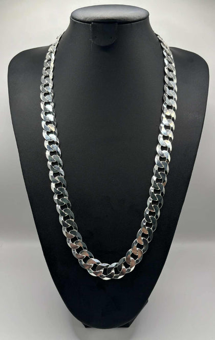 ** BRAND NEW ** 925 silver chain curb style 28'' hallmarked 152.4g