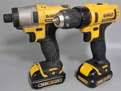 DeWalt 10.8v Bundle dcf815 impact and dcd710 combi 2x batteries and charger