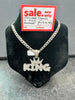 Silver Chain and KING Pendant