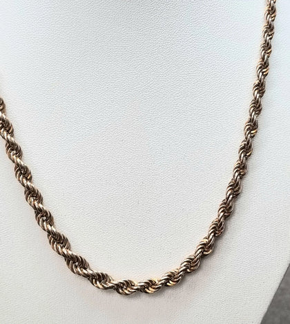 9ct Gold Twist Chain 17