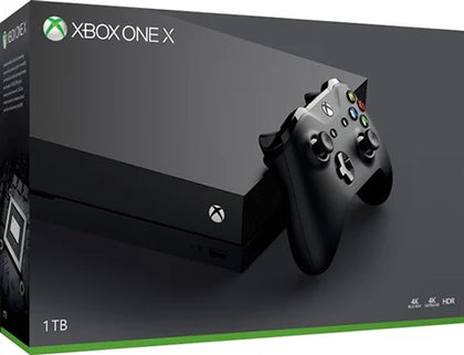 Xbox One X Console, 1TB, Black, Boxed + Fallout 4