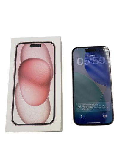 Apple iPhone 15 - 128GB - Pink - 89% Battery Health