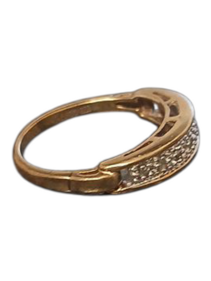 9k gold ring 1.99g cz