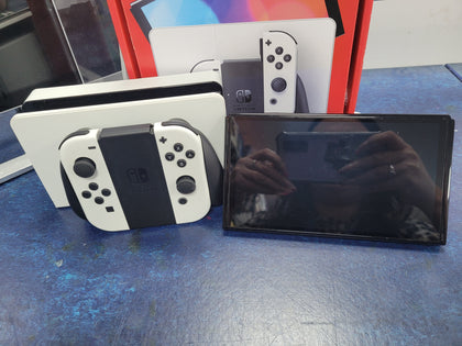 Switch Console, 64GB OLED + White Joy-Con, Boxed