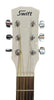 Swift Acoustic Guitar - White - with soft case