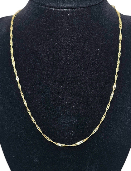 9ct 18 Inch Twist Gold Chain