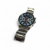 Seiko Chronograph  Blue Faced Watch Boxed