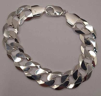 *BRAND NEW* 925 Silver Thick Bracelet - Weight 42.4G - Length 8.5