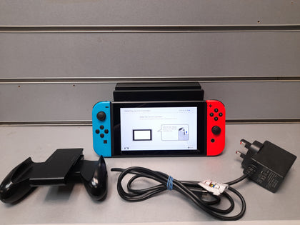 Nintendo Switch (Neon Red/Blue) Damaged flip stand