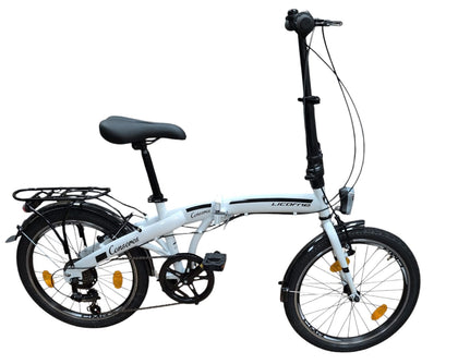 Lincorne Conseres White 22 Inch frame 6 Speed Foldable Adult's Bike 