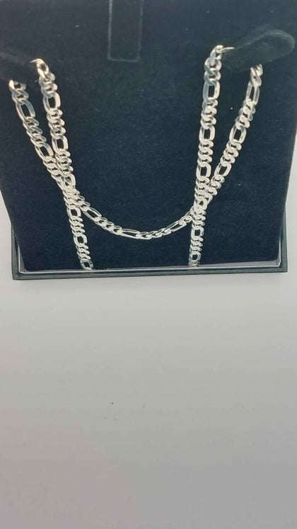 925 hallmarked silver, Curb Style Chain, 24