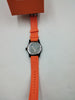 HUGO BOSS MENS WATCH SILLICONE ORANGE STRAP