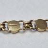 9CT GOLD BRACELET  WITH BLACK/SILVER COLOURED STONE PRESTON STORE