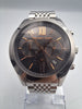 Michael Kors unisex 42mm quartz chronograph stainless steel watch with spare links and original box
