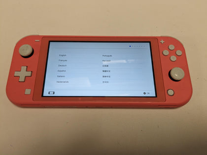 Nintendo Switch Lite Console, 32GB Coral Pink.