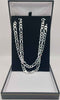 *BRAND NEW* 925 silver Figaro style chain 34.69g boxed & hallmarked 24"