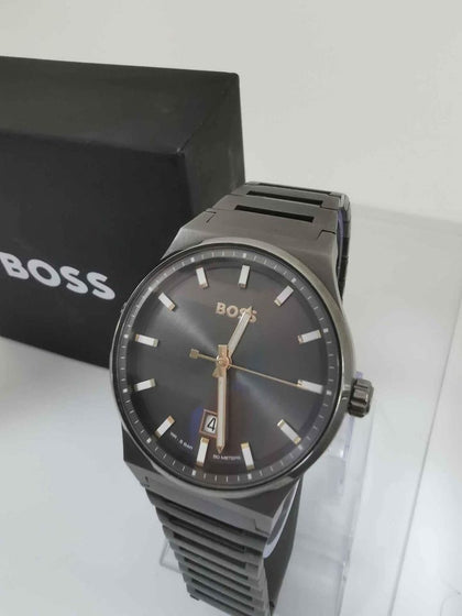 Boss Candor Ion Plated Quartz Men’s Watch.