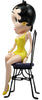 Betty Boop On Chair Yellow Glitter 32cm