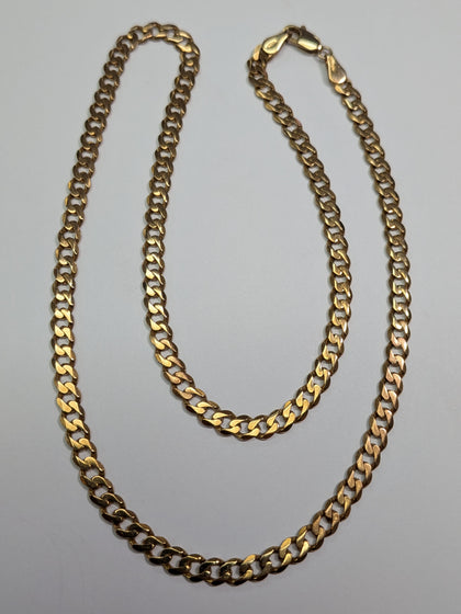 9ct Rose Gold Curb Chain