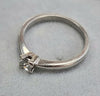 18ct White Gold Solitaire Diamond Ring Size K 0.25ct
