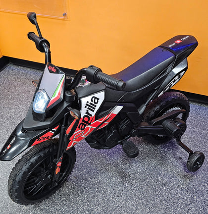 Kids Electric Motorbike 12V Aprilia Licensed Battery Ride Motorcycle **Collection ONly**