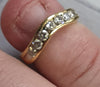 18 ct Gold Diamond Wishbone Ring  Size I