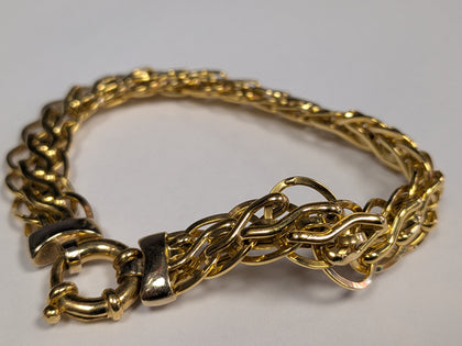 18ct Gold Byzantine Bracelet