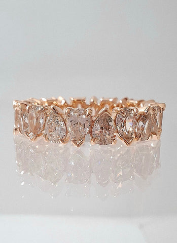 Pandora Alternating Sparkling Band Ring Size P